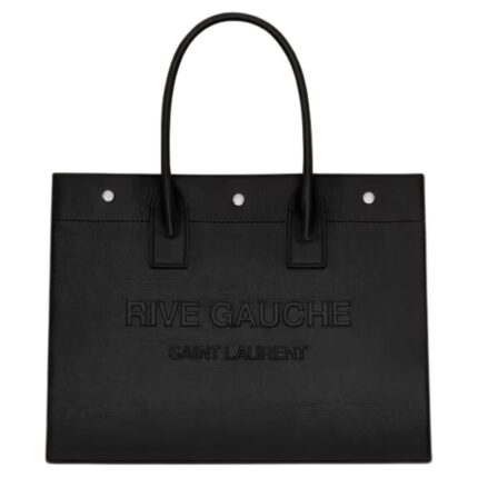 SAINT LAURENT RIVE GAUCHE SMALL TOTE BAG IN SMOOTH LEATHER