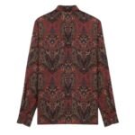 SAINT LAURENT SHIRT IN PAISLEY SILK CREPON