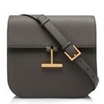 TOM FORD GRAIN LEATHER TARA MEDIUM CROSSBODY BLACK