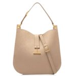 TOM FORD GRAIN LEATHER TARA LARGE CROSSBODY BLACK
