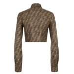 FENDI BROWN FF TWILL TOP