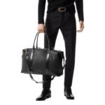 TOM FORD SMOOTH LEATHER SIDE BUCKLE HOLDALL