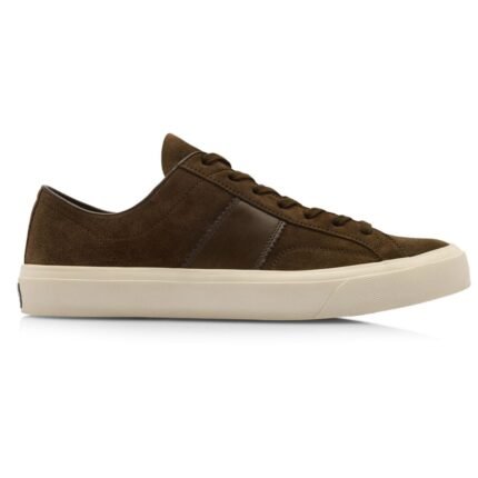 TOM FORD SUEDE CAMBRIDGE SNEAKER MILITARY