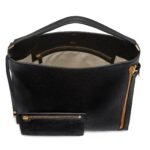 TOM FORD GRAIN LEATHER ALIX LARGE HOBO BLACK