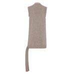 FENDI DOVE GRAY WOOL AND CASHMERE DRESS