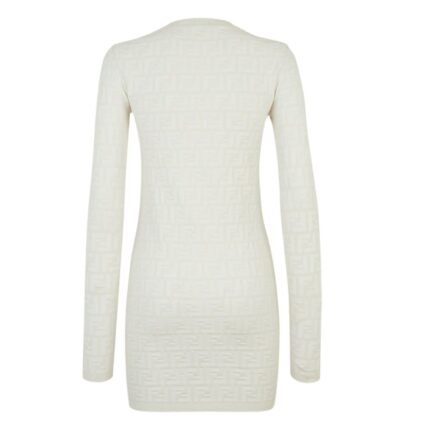 FENDI DARK PURSPLE FF SILK DRES