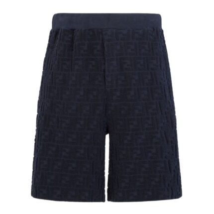 FENDI BERMUDAS WHITE FF TERRY SHORTS