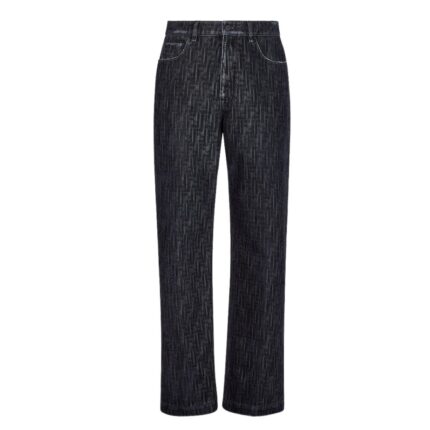 FENDI BLUE DENIM PANTS
