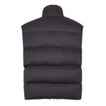 FENDI VEST BLACK WOOL TWILL GILET