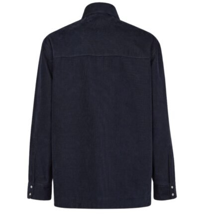 FENDI NAVY BLUE CORDUROY BLOUSON