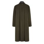 FENDI GREEN MOHAIR AND WOOL COAT