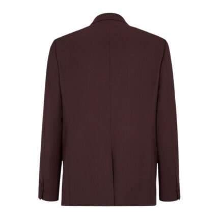 FENDI JACKET BURGUNDY WOOL BLAZER