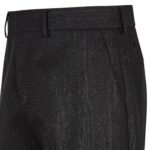 FENDI BLACK PANTS WITH METALLIC YARN