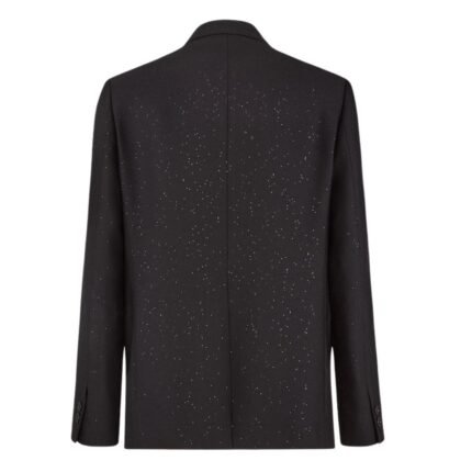 FENDI JACKET BLACK WOOL BLAZER WITH SEQUINS (Copy)