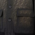 FENDI BLOUSON CANVAS FF ECLISSI JACKET