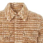 FENDI BROWN LEATHER AND MINK JACKET