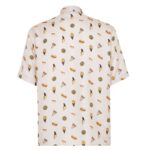 FENDI WHITE SILK FENDILICIOUS SHIRT
