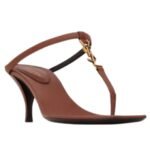 SAINT LAURENT CASSANDRA SANDALS IN SMOOTH LEATHER