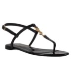 SAINT LAURENT CASSANDRA SANDALS IN PATENT LEATHER