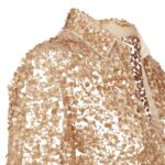FENDI TULLE DRESS WITH GOLD-COLORED BEAD EMBROIDERY