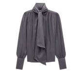 SAINT LAURENT BLOUSE IN SILK CHARMEUSE