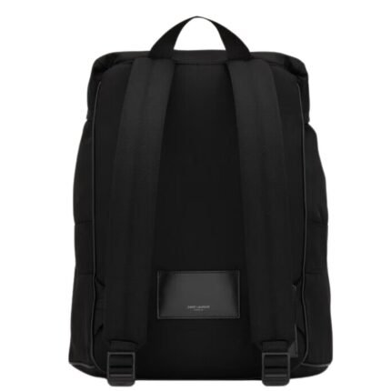 SAINT LAURENT BACKPACK IN ECONYL AND VEGETABLE TANNED LEATHER