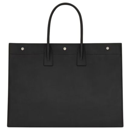 SAINT LAURENT RIVE GAUCHE LARGE TOTE BAG IN SMOOTH LEATHER