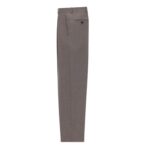 SAINT LAURENT HIGH-WAISTED PANTS IN WOOL CHINÉ