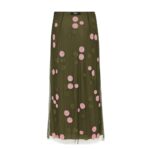 FENDI EMBROIDERED TULLE SKIRT