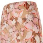 FENDI LUNAR NEW YEAR CHAMPAGNE-COLORED FF SILK SKIRT