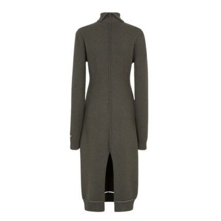 FENDI DRESS DARK GREEN CASHMERE