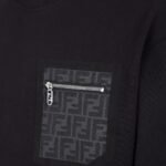 FENDI BLACK JERSEY SWEATSHIRT
