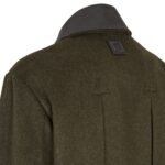 FENDI GREEN MOHAIR AND WOOL COAT