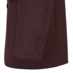 FENDI JACKET BURGUNDY WOOL BLAZER