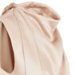 FENDI DRESS BEIGE MICRO CHECK WOOL