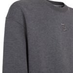 FENDI DARK GRAY COTTON SWEATSHIRT