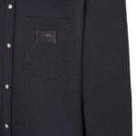 FENDI JEANS BLACK DENIM SHIRT
