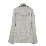 FENDI BLOUSON WHITE CHECK WOOL JACKET