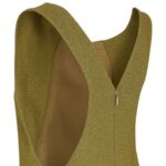 FENDI GREEN SABLÉ DRESS