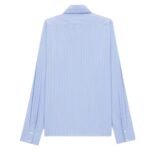 SAINT LAURENT CASSANDRE SHIRT IN STRIPED COTTON POPLIN