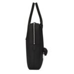 SAINT LAURENT MUSEUM SMALL FLAT BRIEFCASE IN BLACK TEXTURED LEATHER