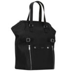 SAINT LAURENT DOWNTOWN TOTE BAG IN LAMBSKIN LEATHER