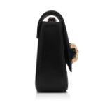TOM FORD PALMELLATO EFFECT LEATHER MINI BAG BLACK
