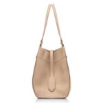 TOM FORD GRAIN LEATHER TARA MEDIUM TOTE LIGHT BEIGE