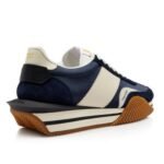 TOM FORD SUEDE TECHNICAL FABRIC JAMES SNEAKER MIDNIGHT BLUE
