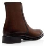 TOM FORD BURNISHED LEATHER EDGAR ZIP BOOT BRONZE