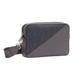 FENDI DIAGONAL CAMERA CASE FF CANVAS BAG