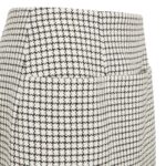FENDI WHITE CHECK WOOL MINI SKIRT