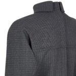 FENDI GRAY PINSTRIPED WOOL DRESS