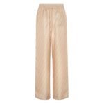 FENDI BEIGE FF SILK PANTS